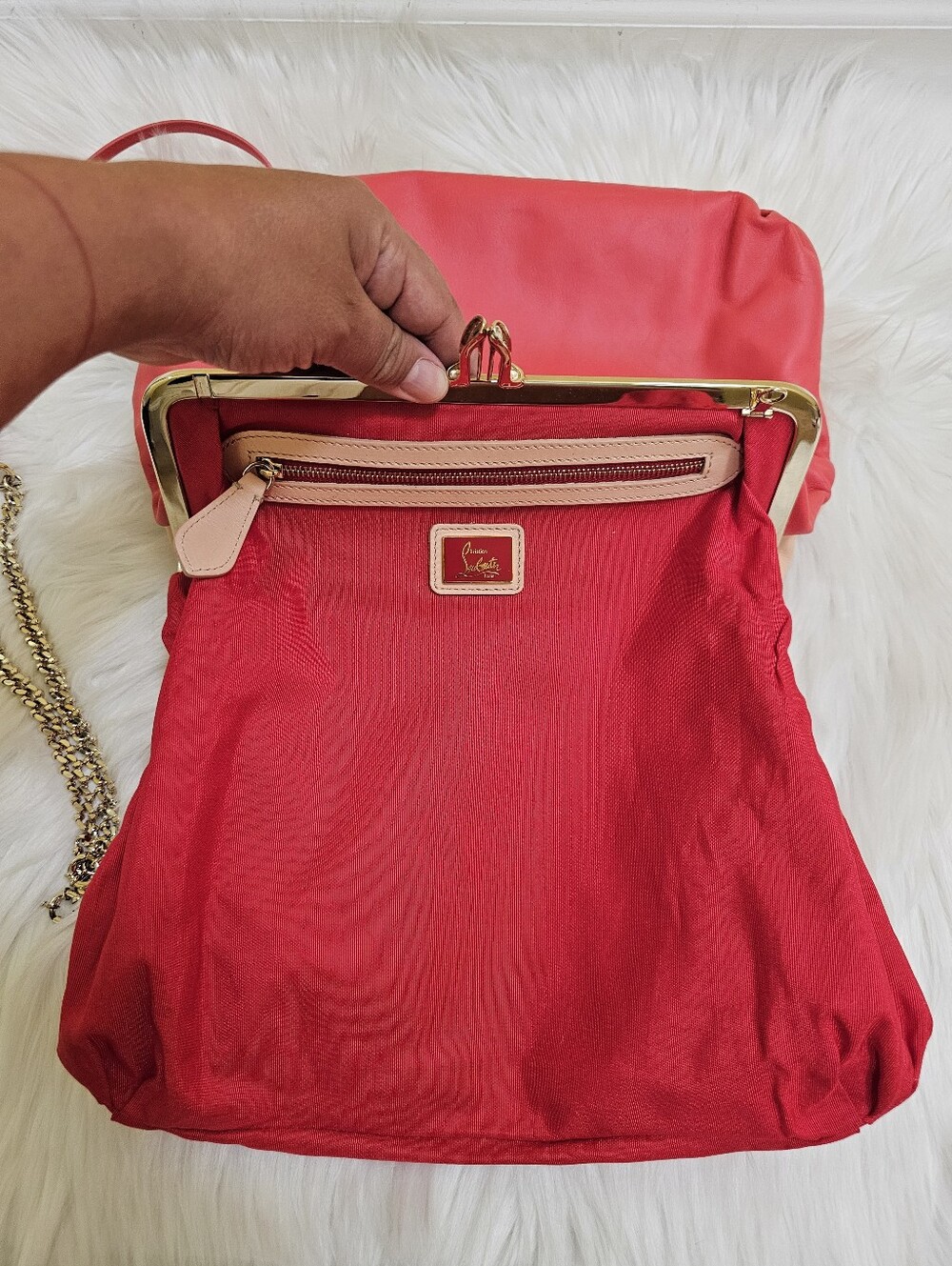 Christian Louboutin Maxi Loubi Clutch Calf - Picture 10 of 17